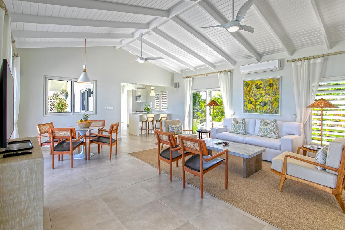 Pool villa St Martin - Living room large view